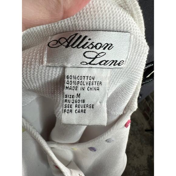 cardigan sweater pastel button detail white pink purple yellow - Picture 9 of 10